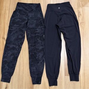 2 pair of lululemon original align joggers 28 inch